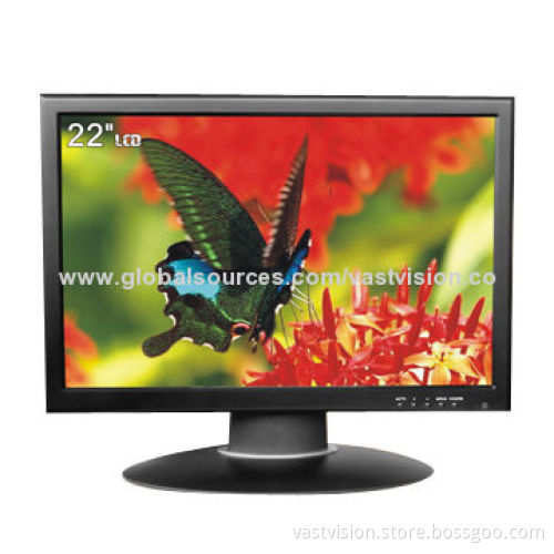 22-inch CCTV LCD Monitor with 1,920 x 1,080 Pixels, VGA/BNC/HDMI Optional